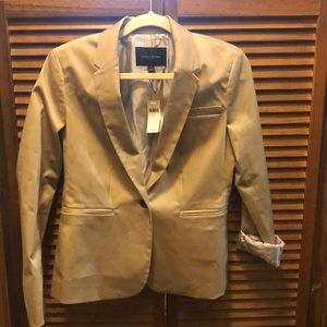 New banana republic jacket blazer sateen beige 2